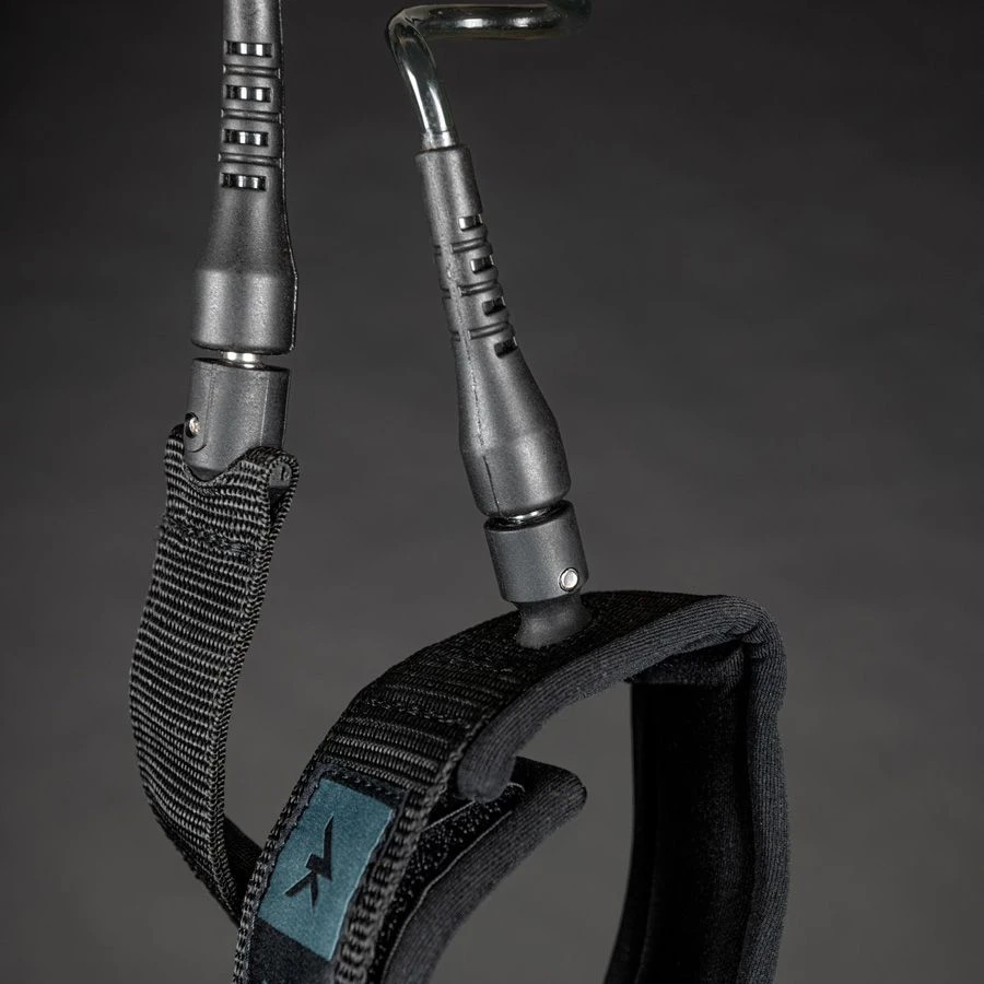 AK Coil Wingboarding Calf/ Ankle Leash - Black And Teal 6' Discounts Apply ! - Image 2