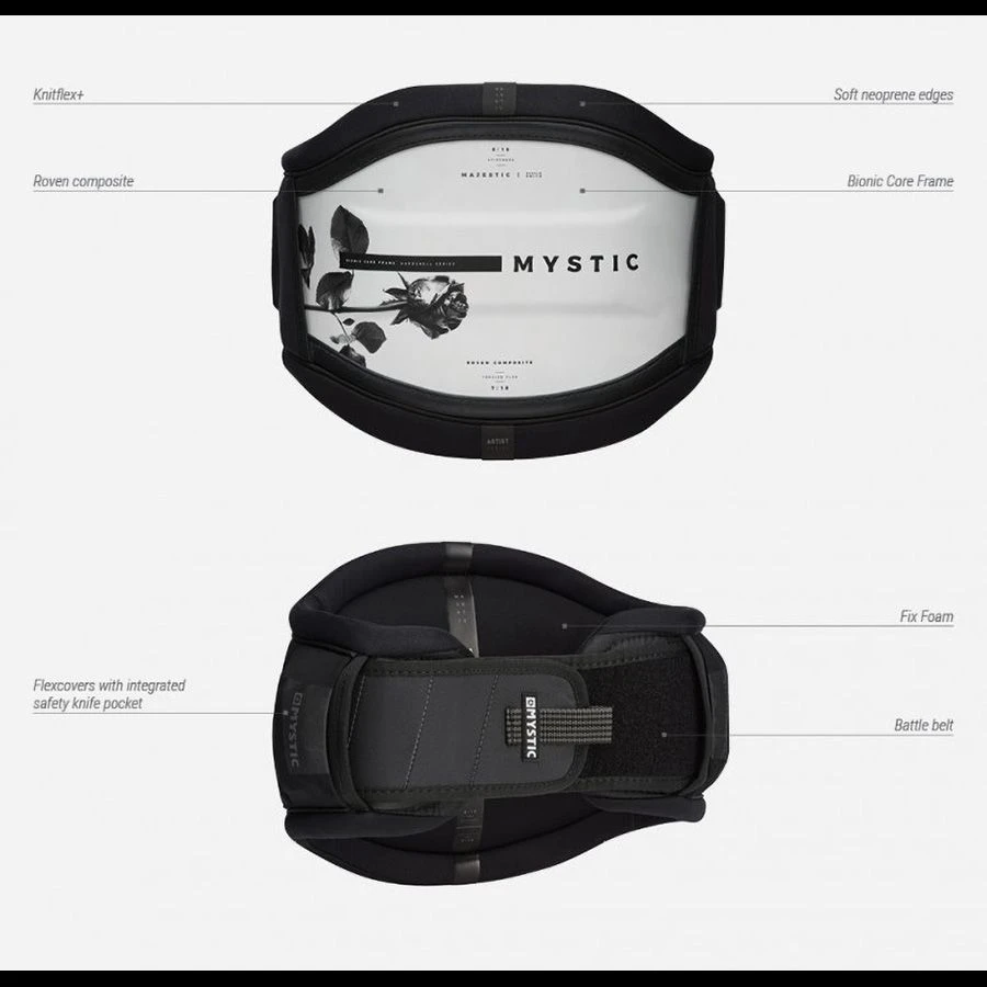 Mystic Majestic Kiteboarding Waist Harness - Black Discounts Apply ! - Image 3
